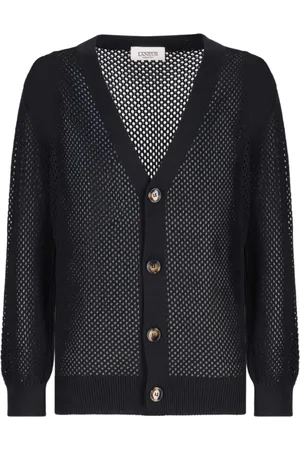 LANEUS Strik, Dame, Sort, L, Nylon, Oversize Strik Cardigan i Sort