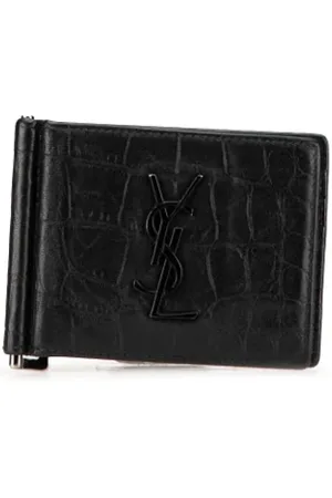 Saint Laurent Pre-owned, Dame, Sort, ONE SIZE, Tyl, Pre-owned Laeder punge