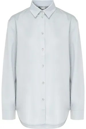 Max Mara Bluser & Skjorter, Dame, Blå, 2XS, Uld, Stilfuld Ricard Kjole