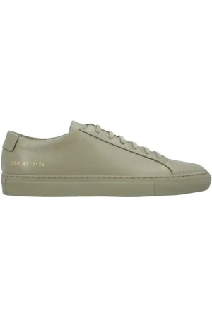 COMMON PROJECTS Sko, Herre, Grøn, 42 EU, Tyl, Laeder sneakers