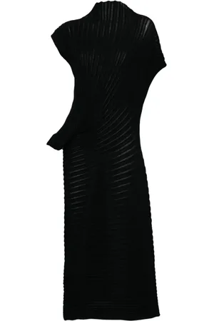 Issey Miyake Kjole, Dame, Sort, M, Luftig Maxikjole til Kvinder