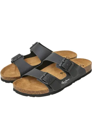 Pepe Jeans Sko, Dame, Sort, 39 EU, Uld, Sorte minimalistiske sandaler