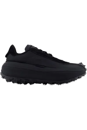Y-3 Sko, Dame, Sort, 37 EU, Læder, Sort læder sneakers - Off-White