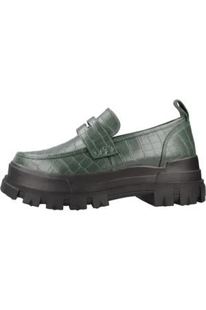 Buffalo Sko, Dame, Grøn, 40 EU, Veganske Loafers