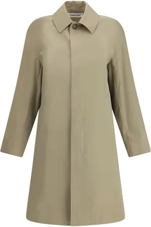 UNDERCOVER Frakke, Dame, Grøn, L, Bomuld, Bomuld Trenchcoat