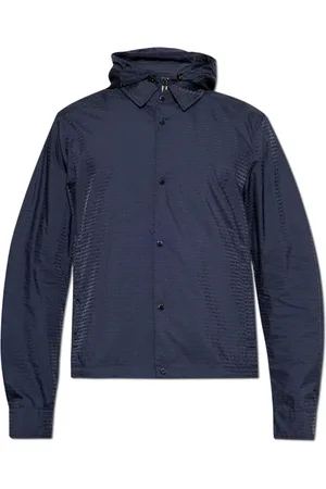 Emporio Armani Jakke, Herre, Blå, M, Jakke med aftagelig hætte