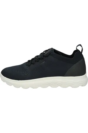 Geox Sko, Herre, Blå, 42 EU, Lavtop Strik Sneakers