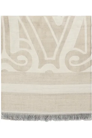 Max Mara Tilbehør, Dame, , ONE SIZE, Elegant Tørklæde i Sandfarve
