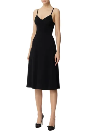 Elisabetta Franchi Kjole, Dame, Sort, M, Elegant Sort Midi Kjole