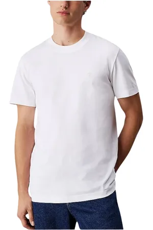 Calvin Klein Top, Herre, Hvid, L, Bomuld, Heavy Regular T-shirt