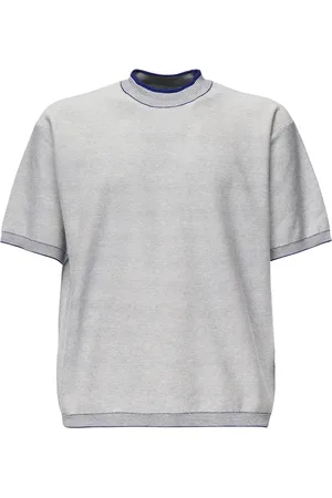 Stone Island Top, Herre, Blå, M, Bomuld, Blå Rå Bomuld Sweater Oversize Pasform