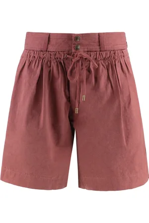 Isabel Marant Shorts, Dame, Rød, XS, Bomuld, Bomuldsshorts med justerbar snøre talje