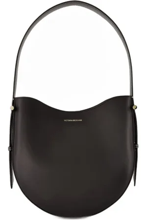 Victoria Beckham Taske, Dame, Sort, ONE SIZE, Uld, Sort læder skuldertaske med top håndtag