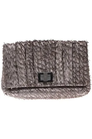 Anya Hindmarch Pre-owned, Dame, Grå, ONE SIZE, Tyl, Pre-owned Laeder clutches