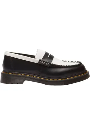 Dr. Martens Sko, Herre, Sort, 44 EU, Læder, To-farvet læder mokkasin Penton