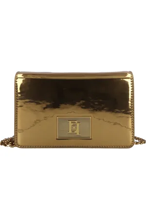 Elisabetta Franchi Taske, Dame, Gul, ONE SIZE, Uld, Tasker.. Gylden