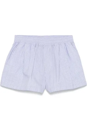 Dsquared2 Shorts, Dame, Blå, 3XS, Blå elastisk talje shorts med logo
