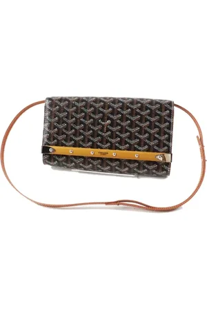 GOYARD Pre-owned, Dame, Sort, ONE SIZE, Uld, Pre-owned Canvas skuldertasker