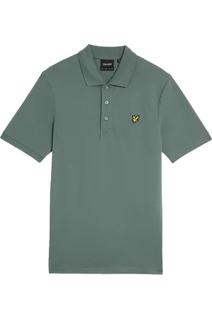 Lyle & Scott Top, Herre, Grøn, M, Bomuld, Kortærmet Polo Skjorte Essential