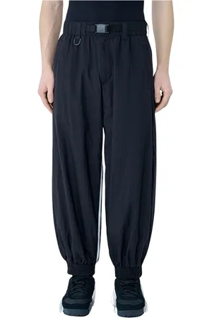 Y-3 Bukser, Herre, Sort, L, Nylon, Stribet Nylon Track Pants