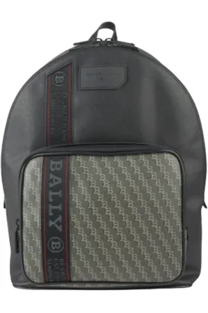 Bally Pre-owned, unisex, Sort, ONE SIZE, Tyl, Pre-owned Laeder rygsaekke