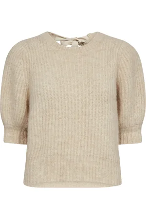 Co`Couture Strik, Dame, , L, Tyl, Bow Rib Knit Sweater Coraliecc Style