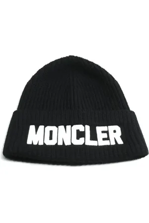 Moncler Pre-owned, Dame, Sort, ONE SIZE, Uld, Pre-owned Uld hatte