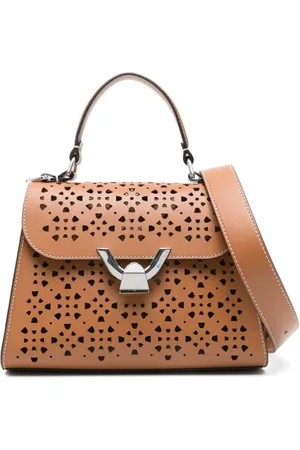 Coccinelle Taske, Dame, Brun, ONE SIZE, Uld, Brun Skuldertaske med Frontspænde