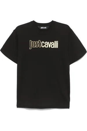 Roberto Cavalli Top, Herre, Sort, M, Sort Crew Neck T-shirts og Polos