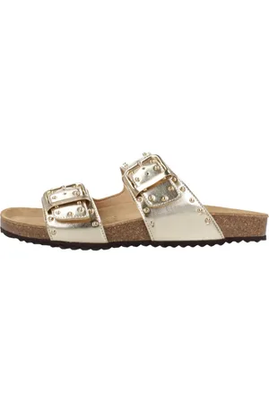 Geox Sko, Dame, Gul, 39 EU, Moderne Slide Sandaler til Kvinder