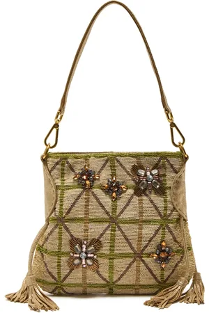 Maliparmi Taske, Dame, Gul, ONE SIZE, Uld, Lille Magnolia Sten Skuldertaske