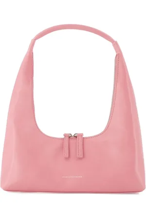 MARGE SHERWOOD Taske, Dame, Lyserød, ONE SIZE, Uld, Rosa læder skuldertaske med top håndtag