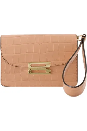 Victoria Beckham Taske, Dame, Lyserød, ONE SIZE, Læder, Rosa Krokopræget Læder Pung