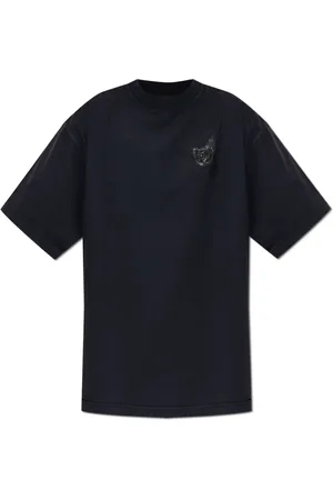 Balenciaga Top, Dame, Sort, M, Bomuld, T-shirt med vintage effekt