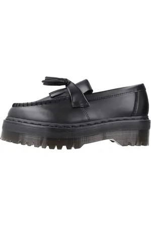 Dr. Martens Sko, Dame, Sort, 36 EU, Uld, Stilfulde Quad Mono Loafers