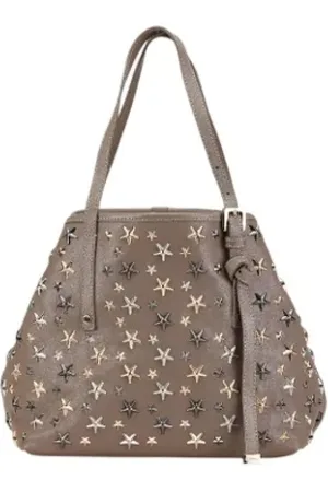 Jimmy Choo Pre-owned, Dame, Grå, ONE SIZE, Tyl, Pre-owned Laeder hndtasker