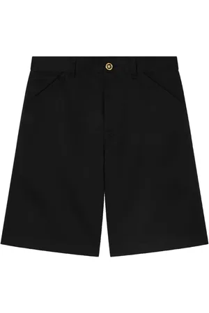 VERSACE Shorts, Herre, Sort, M, Bomuld, Sort Bomuldsgabardin Shorts