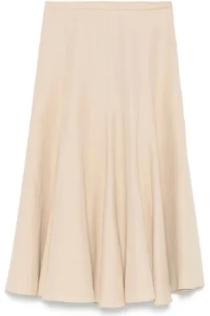 Fabiana Filippi Nederdel, Dame, , XS, Linned, Viskose Linned Flæse Nederdel