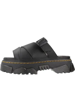 Dr. Martens Sko, Dame, Sort, 37 EU, Uld, Stilfulde Sliders til hverdagsbrug