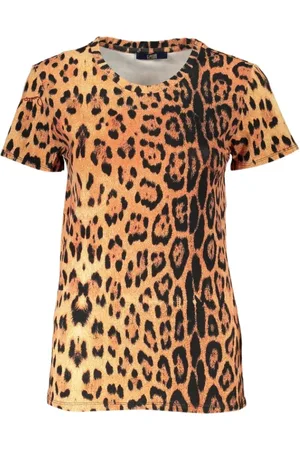 Roberto Cavalli Top, Dame, , XS, Mønstret kortærmet T-shirt
