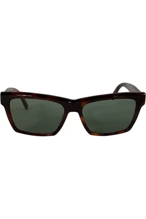 Saint Laurent Pre-owned, Herre, Brun, ONE SIZE, Pre-owned Acetat solbriller