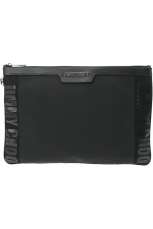 Jimmy Choo Pre-owned, Dame, Sort, ONE SIZE, Tyl, Pre-owned Canvas clutches