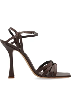 Casadei Sko, Dame, Brun, 37 EU, Læder, Hælede sandaler Geraldine Atlantis