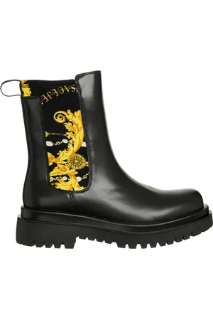 VERSACE Sko, Dame, Sort, 39 EU, Drew Chain Couture Støvler