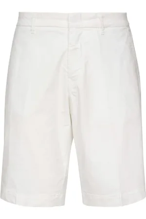 FAY Shorts, Herre, Hvid, W32, Bomuld, Slim Fit Chino Shorts i Hvid