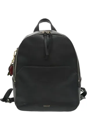 Bally Pre-owned, Dame, Sort, ONE SIZE, Tyl, Pre-owned Laeder rygsaekke