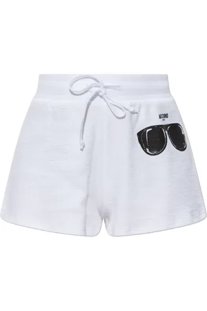 Moschino Shorts, Dame, Hvid, S, Bomuld, Shorts fra Swim-kollektionen