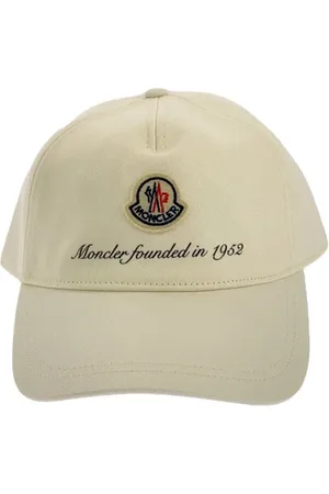 Moncler Pre-owned, Dame, Hvid, ONE SIZE, Bomuld, Pre-owned Bomuld hatte