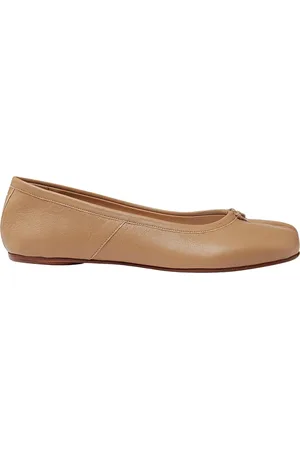 Maison Margiela Sko, Dame, , 35 EU, Læder, Tabi Ballerina med Knude Detaljer