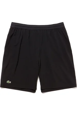 Lacoste Shorts, Herre, Sort, XL, Polyester, Stræk Tennis Shorts med Mesh Indsæt